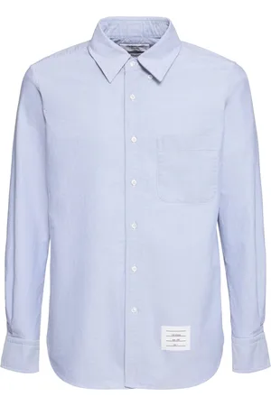 Thom Browne Straight Fit Cotton Oxford Shirt