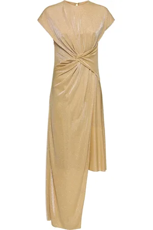 Lanvin Sleeveless Maxi Dress W/ Gathered Detail