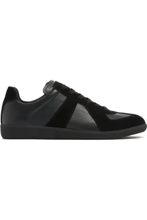 Maison Margiela Replica Leather & Suede Low Top Sneakers