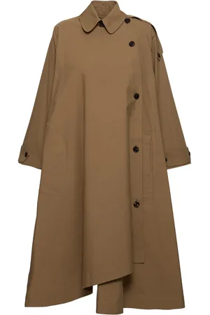 The Row Aralia Long Cotton Poplin Trench Coat