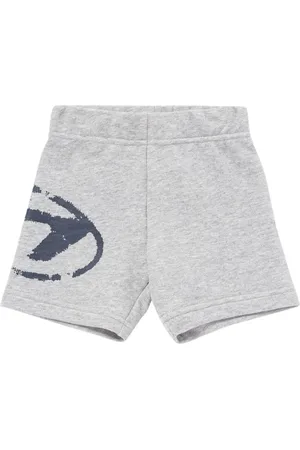Diesel Printed Cotton Sweat Shorts