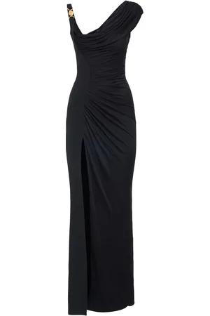 VERSACE Draped Jersey Gown