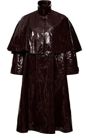 Chloé Lacquered Cotton Long Trench Coat
