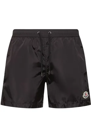 Moncler Logo Patch Nylon Swim Shorts