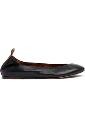 Lanvin 5mm Leather Ballerina Flats
