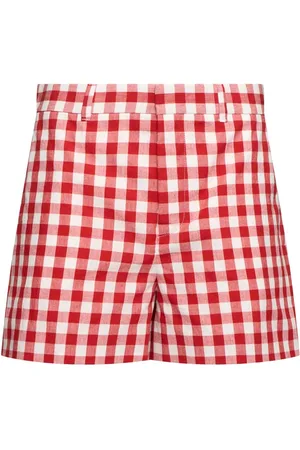 Moschino Checked Poplin Shorts