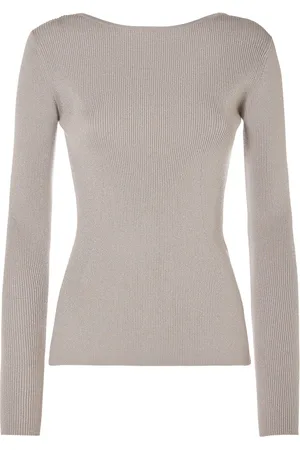 Max Mara Favella Stretch Viscose Lurex L/s Top