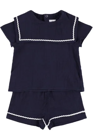 Petit Bateau Sailor Cotton Jersey Top & Shorts