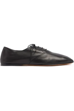 The Row 10mm Awar Leather Lace-up Shoes