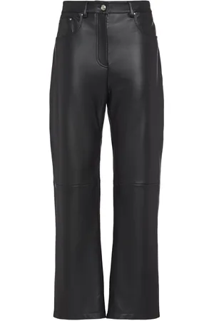 Sportmax Velo Leather Straight Pants