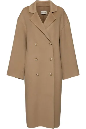 Loulou Studio Borneo Double Breast Wool Blend Coat