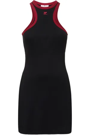 Courrèges Contrast Scuba Mini Dress