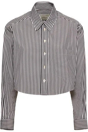 Isabel Marant Fleora Striped Cotton Poplin Shirt