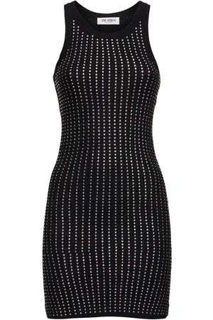 The Attico Crystal Embellished Mini Tank Dress