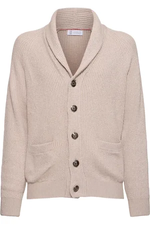 Brunello Cucinelli Sciallato Cotton Knit Cardigan
