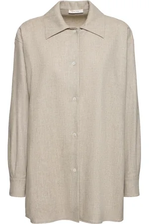 The Row Komako Wool Blend Shirt