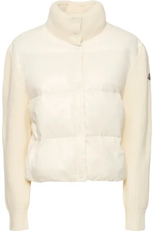 Moncler Wool & Nylon Down Cardigan Jacket
