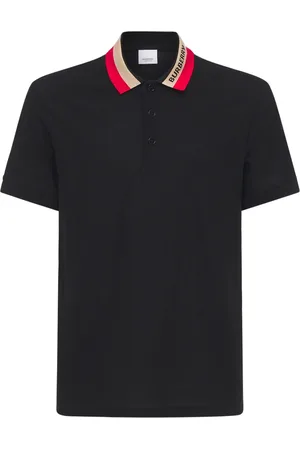 Burberry Edney Logo Collar Cotton Piqué Polo
