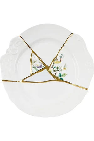SELETTI Kintsugi Porcelain Dinner Plate