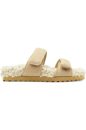 Gia Borghini Alvine Ugh Shearling & Suede Flats