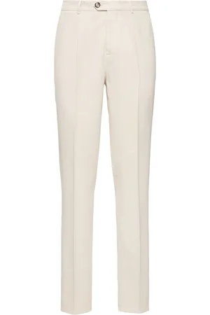 Brunello Cucinelli Cotton Gabardine Straight Pants