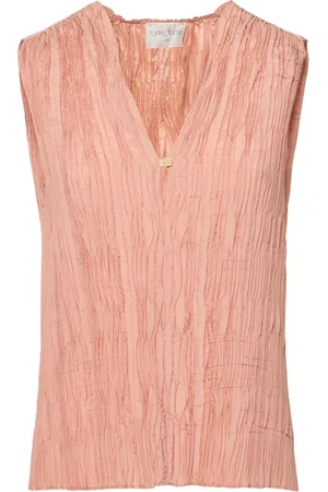 FORTE FORTE Viscose Blend Plissé Top
