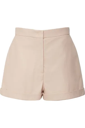 Max Mara Andorra Napa Leather Shorts