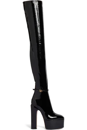 VALENTINO GARAVANI 155mm Tan-go Over-the-knee Boots