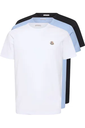 Moncler Pack Of 3 Logo Patch Cotton T-shirts