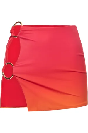 Louisa Ballou Double Ring Printed Mini Skirt