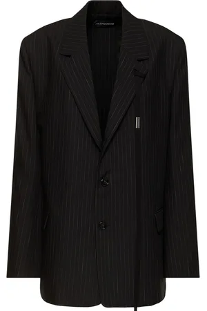 ANN DEMEULEMEESTER Lizzie Tailored Pinstripe Blazer