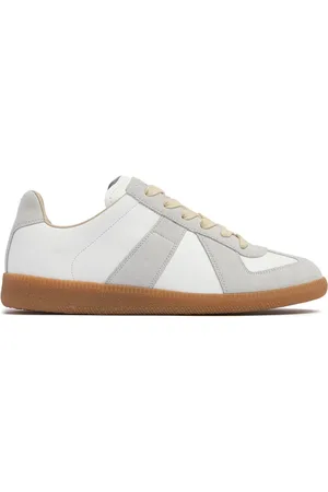 Maison Margiela 20mm Replica Leather & Suede Sneakers