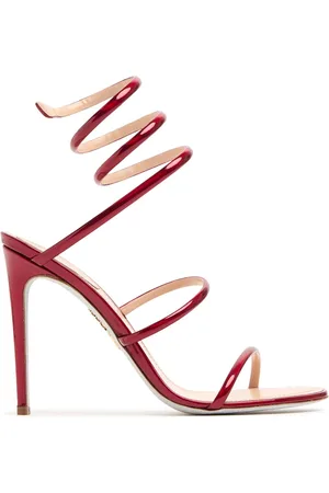 RENE CAOVILLA 105mm Metallic Leather Sandals