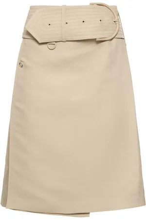 Burberry Belted Midi Skirt