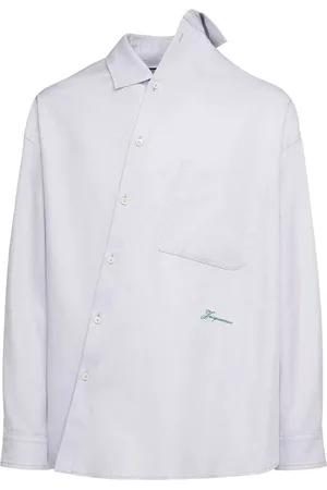 Jacquemus La Chemise Cuadro Cotton Asymmetric