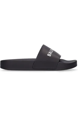 Balenciaga Logo Rubber Slide Sandals