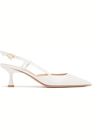 Gianvito Rossi 55mm Ascent Leather Slingback Pumps