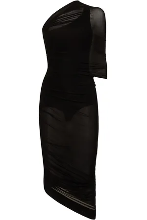 MAGDA BUTRYM Draped Jersey One Sleeve Midi Dress
