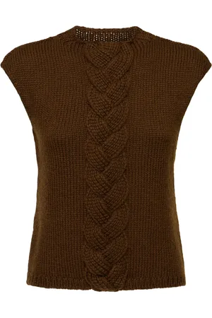 LEMAIRE Wool Blend Cable Knit Vest