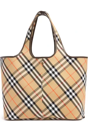 Burberry E/w Medium Canvas Tote Bag