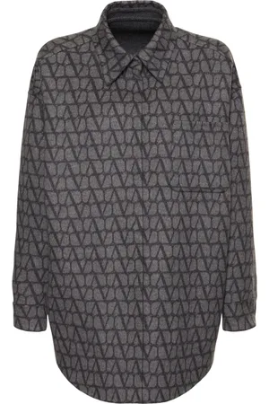 VALENTINO Double Reversible Logo Shirt Jacket