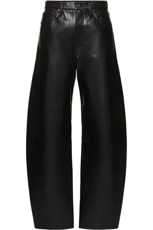 AGOLDE Luna Pieced Leather Blend Detox Jeans