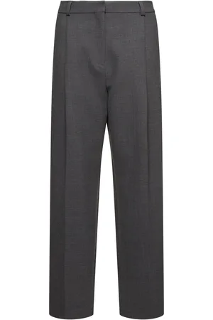 Totême Pleated Wool Blend Straight Pants