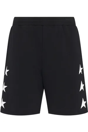 Golden Goose Star Cotton Wide Sweat Shorts
