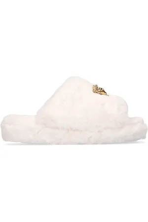 VERSACE Faux Fur Slippers