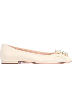 Roger Vivier 10mm Très Vivier Leather Ballerinas
