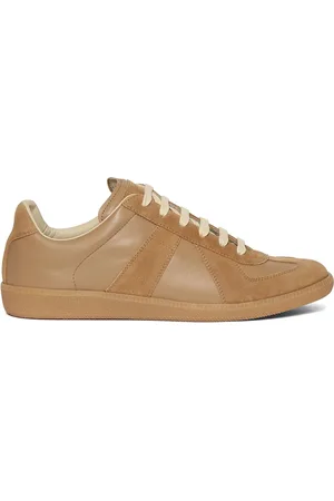 Maison Margiela Replica Leather & Suede Low Top Sneakers