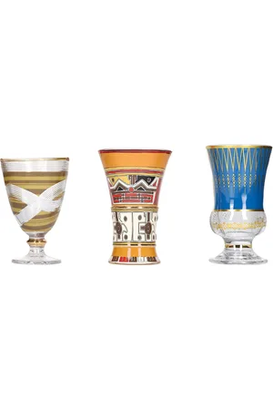 SELETTI Pannotia Set Of 3 Cocktail Glasses