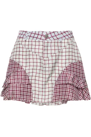 Miaou Paris Printed Silk Mini Skirt