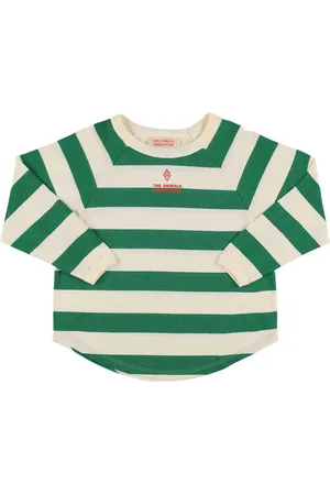 The Animals Observatory Striped Cotton Jersey T-shirt